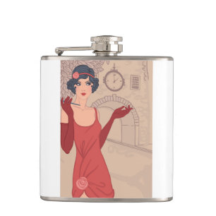 Cantil Menina ilustrada do Flapper