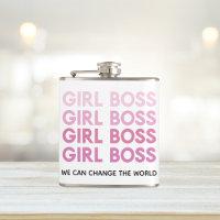 Menina Rosa Moderna Chefe Melhor Presente