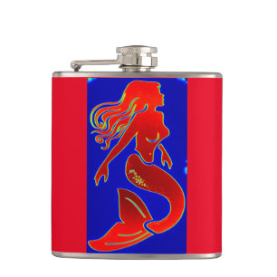 Cantil mermad vermelho do pino-acima