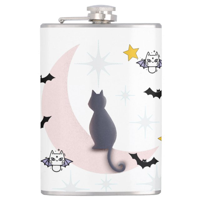 Cantil Mikitiez Black cat bat halloween outono lua de inv (Frente)