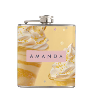 Cantil Milkshake Personalizado com Redemoinho de Caramelo
