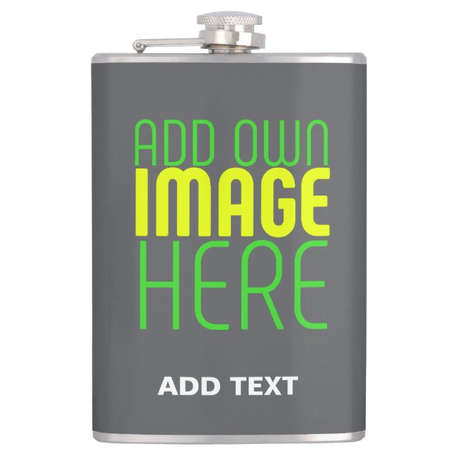 CANTIL MODELO DE TEXTO DE IMAGEM DE CINZA SIMPLES EDITÁVE (Frente)
