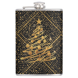 Cantil Modern, Chrismas Tree, Black Gold Cross Pattern 