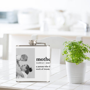 Cantil Modern Collage Photo & Text Red Heart Mother Gift