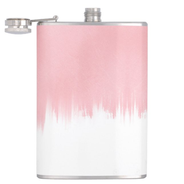 Cantil Modern Pink Brush strokes white Design (Aberto)