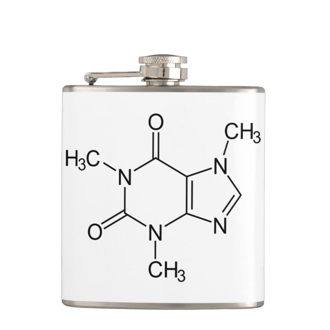 Cantil Molécula de Cafeína Química Café Átomos (Frente)