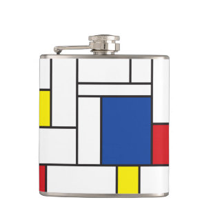 Cantil Mondrian Minimalist Geometric De Stijl Modern Art