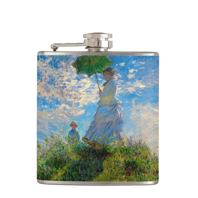 Cantil Monet Mulher Guarda-Sol Impressionismo (Frente)