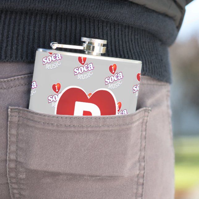 Cantil MONOGRAM I  LOVE SOCA on GREY (In Situ)