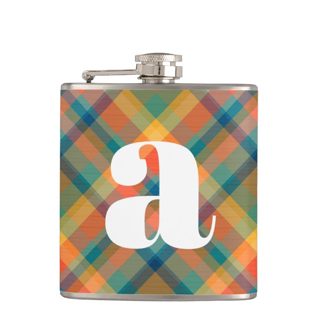 Cantil Monogram Initial Rustic Wedding Tartan Plaid (Frente)