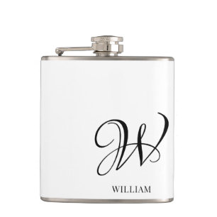 Cantil Monograma Branco Personalizado Inicial