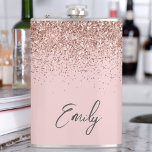 Cantil Monograma Brilhante cor-de-rosa-pincel Dourada cin<br><div class="desc">Rosa Dourado feminino - Brilhante cor-de-rosa brilhante Brilhante Brugado Metal Monograma Nome e Frasco de Partido Inicial. Isto faz o doce e perfeito aniversário de 16 anos,  casamento,  chá de panela,  aniversário,  chá de fraldas ou festa de solteira presente para alguém que ama luxo de luxo e estilos quíticos.</div>