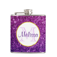 Monograma das pedras brilhantes cor-de-rosa e púrp