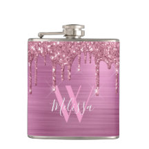 Monograma de Drives Brilhantes Rosa-Rosa-Escamudo 