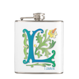Cantil Monograma de Letra L Flor de lis