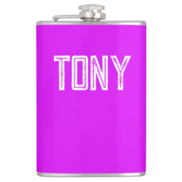 Cantil Monograma de Nome Personalizado Roxo Sólido