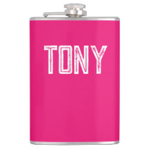 Monograma de Nome Personalizado Sólido Neon Rosa Q