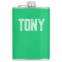 Monograma de Nome Personalizado Verde da Apple Sól