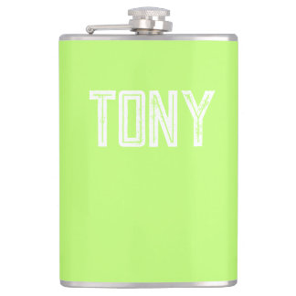 Cantil Monograma de Nome Personalizado Verde de Neon Soli