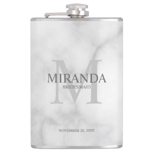 Cantil Monograma e nome da Bridesmaid Personalizada