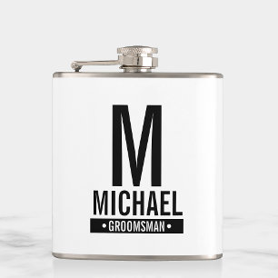 Cantil Monograma e Nome do Padrinho de casamento Personal