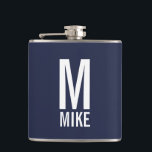 Cantil Monograma e Nome Personalizados Modernos<br><div class="desc">Design de monograma preto e branco moderno com monograma personalizado e nome no estilo de fonte sans ousado moderno. Presente único para pai, marido, avós, melhor homem, padrinhos de casamento e muito mais. Também perfeito como presente de aniversário, presente de feriado, presente de reunião familiar e para quaisquer ocasiões especiais....</div>