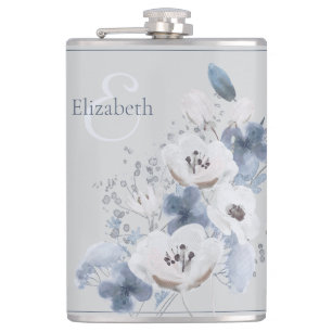 Cantil Monograma Floral de Inverno com Aquarela Personali