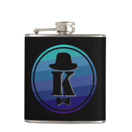 Cantil Monograma Inicial De Omã Azul Para Homens