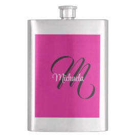 Cantil Monograma inicial minimalista moderno nome rosa qu