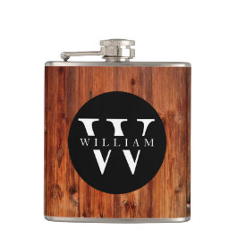 Cantil Monograma Nome Moderno da Madeira Branca