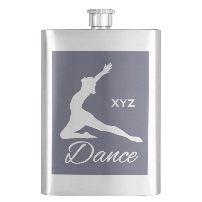 Cantil Monograma personalizado DANCE e balão de cor (Frente)