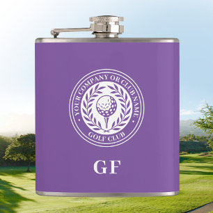 Cantil Monograma Personalizado do Golf Club Nome Purple F