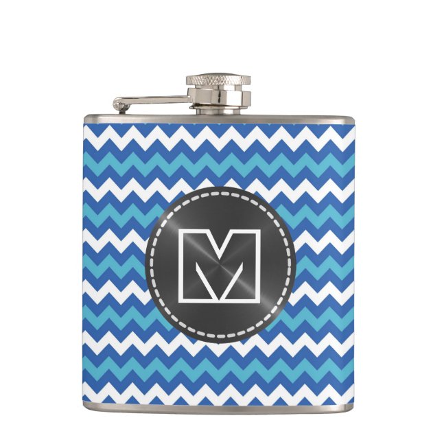 Cantil Monograma Personalizado do Padrão Zigzag Chevron 1 (Frente)