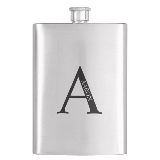 Cantil Monograma Personalizado e Frasco de Nome (Frente)