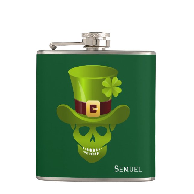 Cantil Monograma Verde 4 Shamrock Skull E Green Hat (Frente)