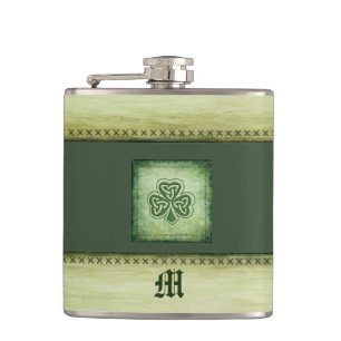 Cantil Monograma vintage irlandês trevo shamrock