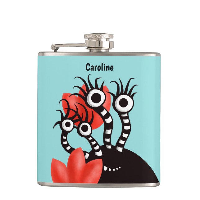 Cantil Monstro Bonito Com Abstrato de Quatro Olhos Nome (Frente)