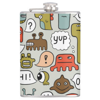 Cantil Monstros de Cartoons Bonitos: Fundo Ininterrupto