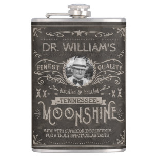 Cantil Moonshine Antiga Medicina Hillbilly Marrom Persona