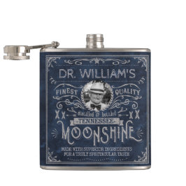 Cantil Moonshine Vintage Medicina Caipira Azul Personaliz