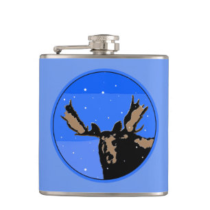 Cantil Moose no inverno - Arte original sobre a vida selv