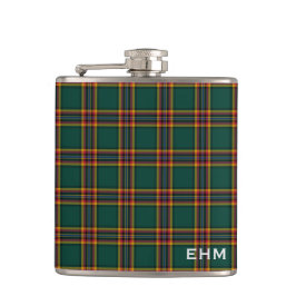 Cantil Moran Tartan Monograma Xadrez Verde Escuro