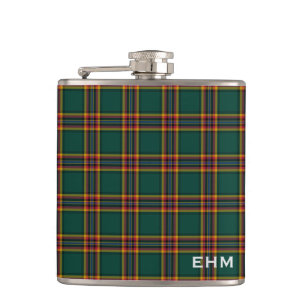 Cantil Moran Tartan Monograma Xadrez Verde Escuro