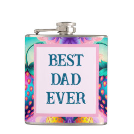 Cantil Morango colorido com melhor Pai do mundo