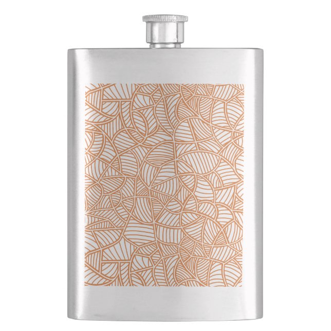 Cantil Mosaico Escuro Folheto Aleatório Laranja (Frente)