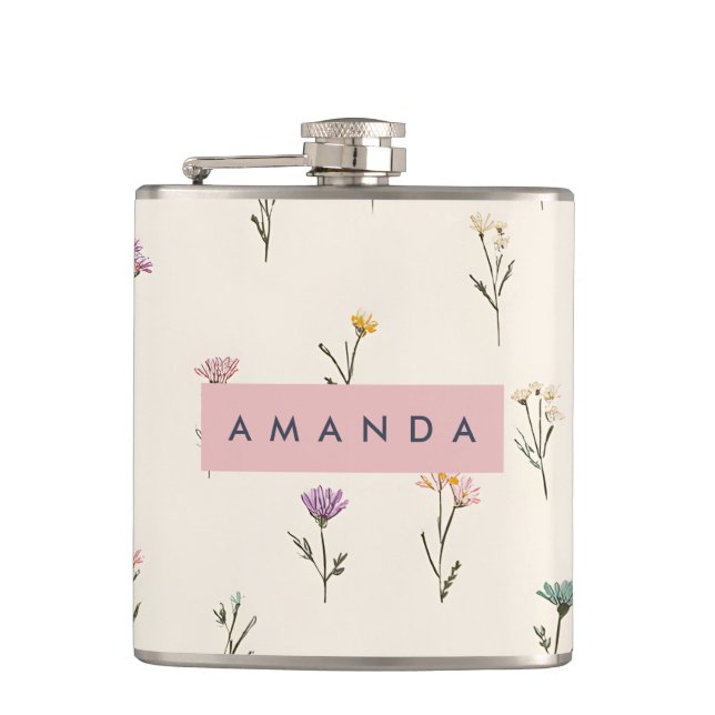 Cantil Motif de Flor de Pastel Simples Personalizado em C (Frente)