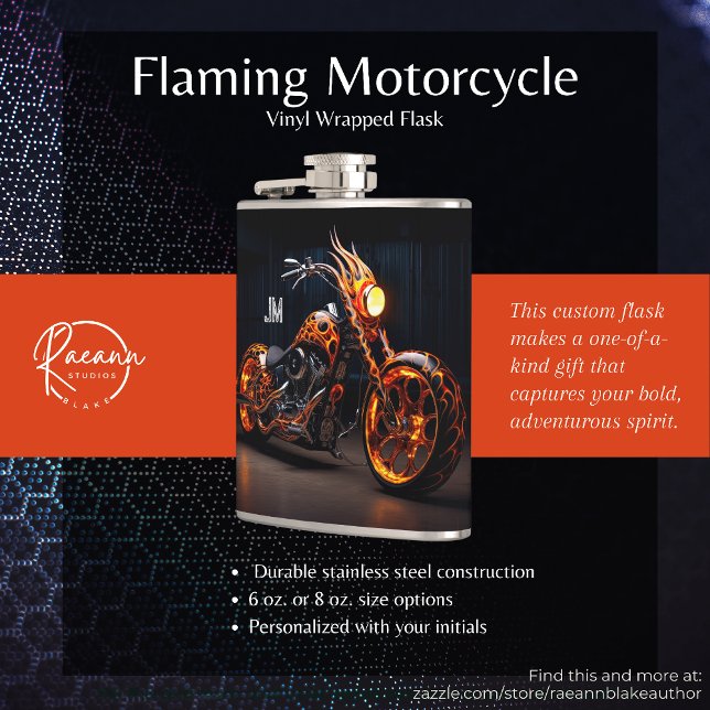 Cantil Moto Personalizada com Envoltório de Vinil Flameja (Criador carregado)