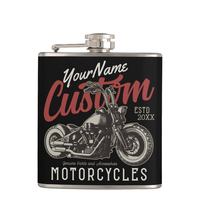 Cantil Moto Rebelde Personalizada Cruiser Garagem de Moto (Frente)