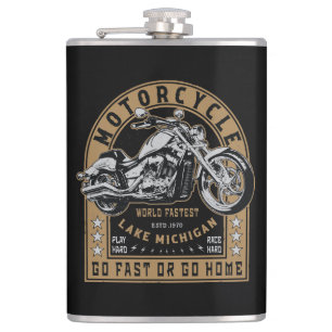 Cantil Motocicleta Retro Lake Michigan