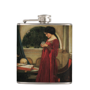 Cantil Mulher da Bola de Cristal Pintura de Waterhouse
